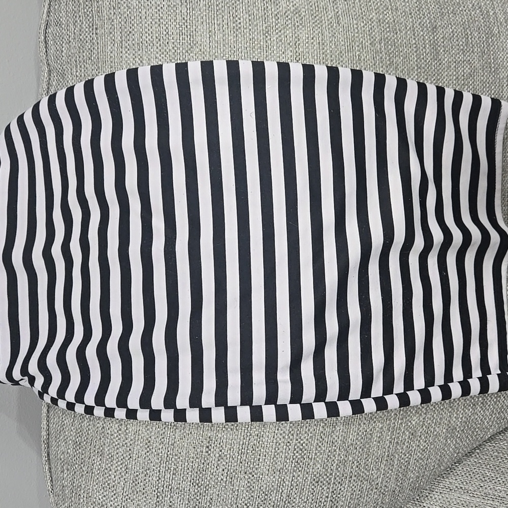 Charlotte Russe Monochrome Striped Skirt